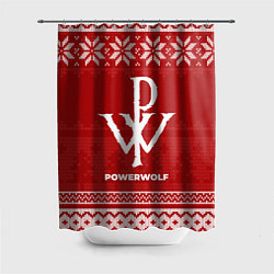 Шторка для ванной Новогодний Powerwolf
