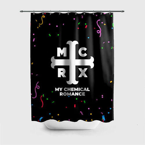 Шторка для ванной My Chemical Romance конфети / 3D-принт – фото 1