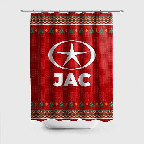 Шторка для ванной JAC new year / 3D-принт – фото 1