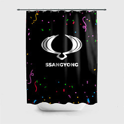 Шторка для ванной SsangYong конфети