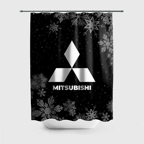 Шторка для ванной Снежный Mitsubishi / 3D-принт – фото 1