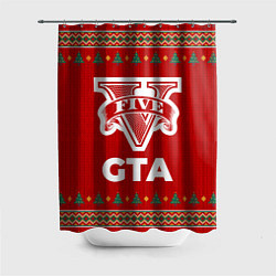 Шторка для ванной GTA new year