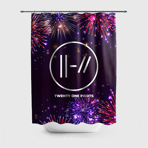 Шторка для ванной Праздничный Twenty One Pilots / 3D-принт – фото 1