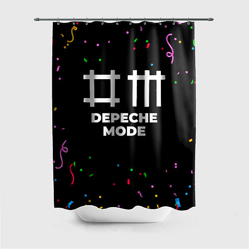 Шторка для ванной Depeche Mode конфети / 3D-принт – фото 1