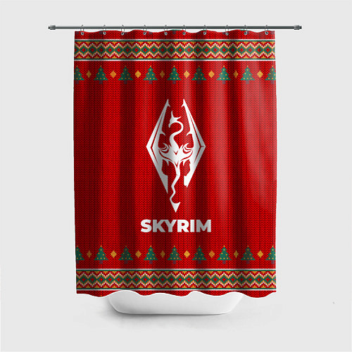 Шторка для ванной Skyrim new year / 3D-принт – фото 1