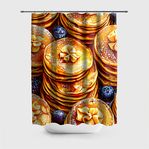 Шторка для ванной Блинчики / 3D-принт – фото 1