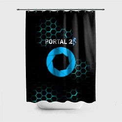 Шторка для душа Portal соты броня, цвет: 3D-принт