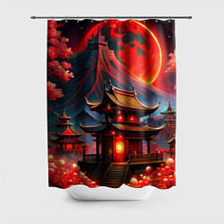 Шторка для ванной Japan red nature