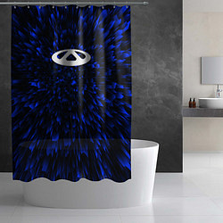 Шторка для душа Chery blue energy, цвет: 3D-принт — фото 2