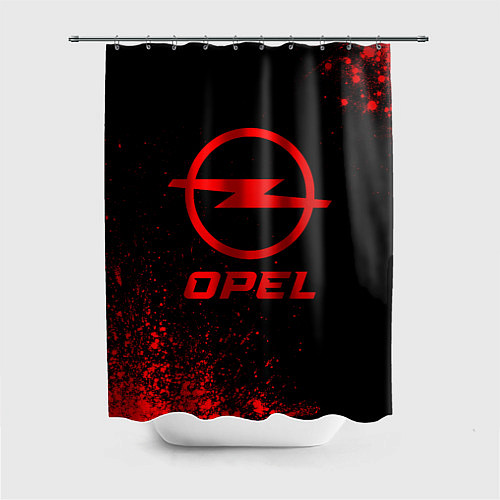 Шторка для ванной Opel - red gradient / 3D-принт – фото 1