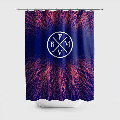 Шторка для ванной Bullet For My Valentine red energy / 3D-принт – фото 1