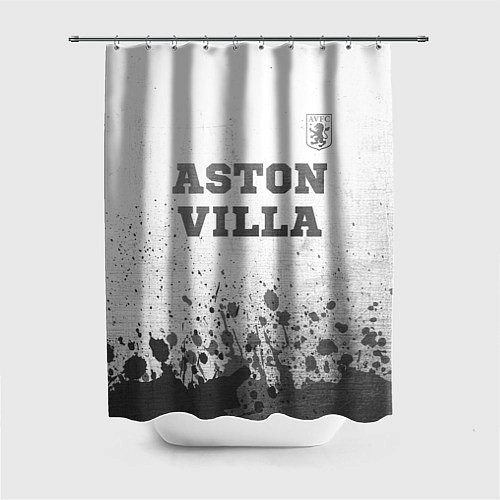 Шторка для ванной Aston Villa - white gradient посередине / 3D-принт – фото 1
