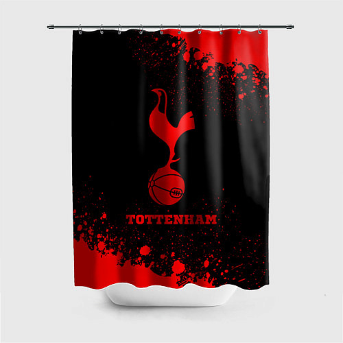 Шторка для ванной Tottenham - red gradient / 3D-принт – фото 1