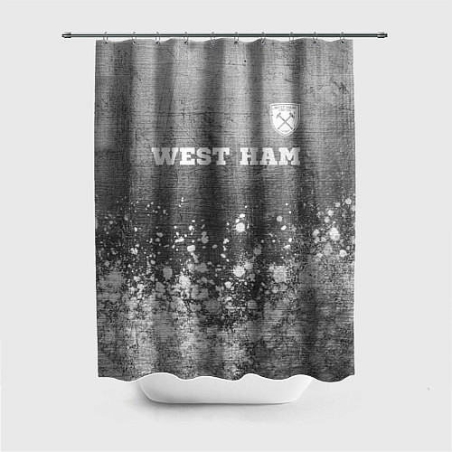 Шторка для ванной West Ham - grey gradient посередине / 3D-принт – фото 1
