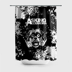 Шторка для ванной Asking Alexandria рок пес