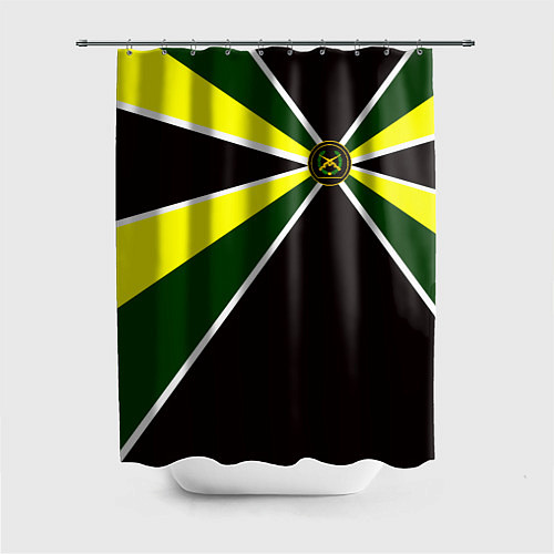 Шторка для ванной Мотострелковые войска: шеврон без текста / 3D-принт – фото 1