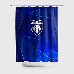 Шторка для ванной AEK Athens blue poly