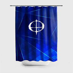 Шторка для душа Ozzy Osbourne blue poly, цвет: 3D-принт