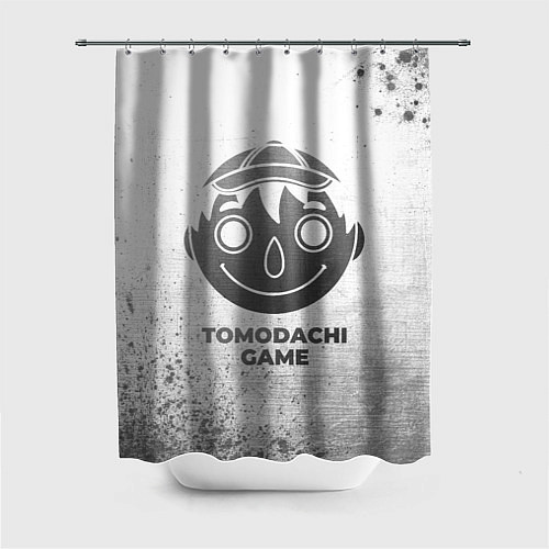 Шторка для ванной Tomodachi Game - white gradient / 3D-принт – фото 1