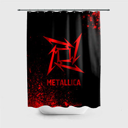 Шторка для ванной Metallica - red gradient