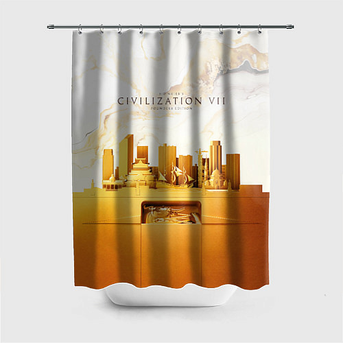 Шторка для ванной Civilization VII / 3D-принт – фото 1