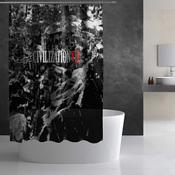 Шторка для душа Civilization VII, цвет: 3D-принт — фото 2