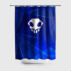 Шторка для душа Bleach blue poly, цвет: 3D-принт