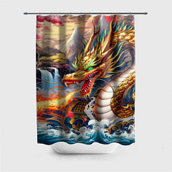 Шторка для ванной Dragon tattoo - irezumi