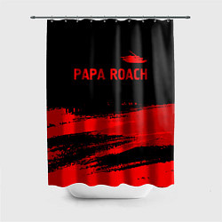 Шторка для ванной Papa Roach - red gradient посередине