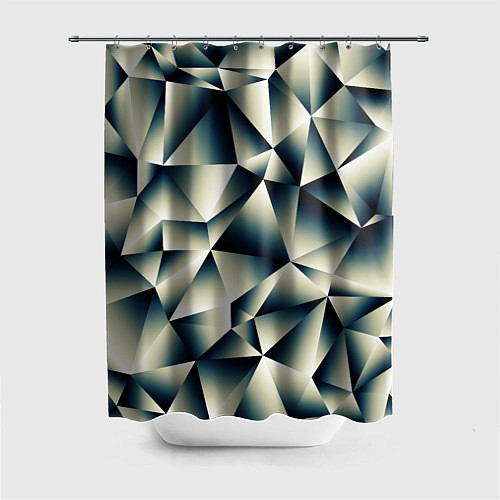 Шторка для ванной Осколки льда / 3D-принт – фото 1