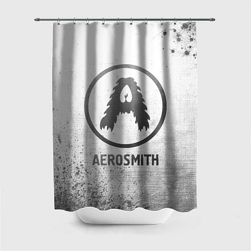 Шторка для ванной Aerosmith - white gradient / 3D-принт – фото 1