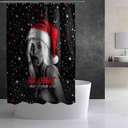 Шторка для душа Все дуреют с этой звездной ночи, цвет: 3D-принт — фото 2