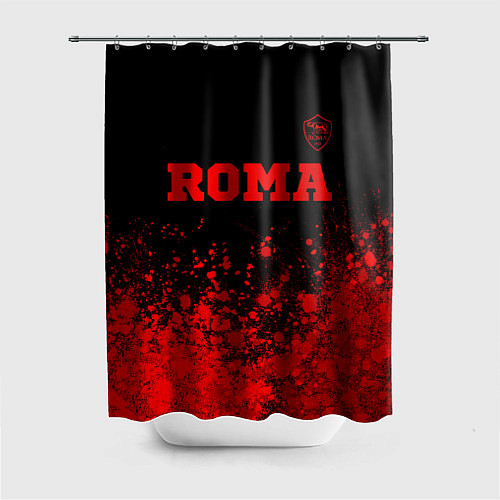 Шторка для ванной Roma - red gradient посередине / 3D-принт – фото 1