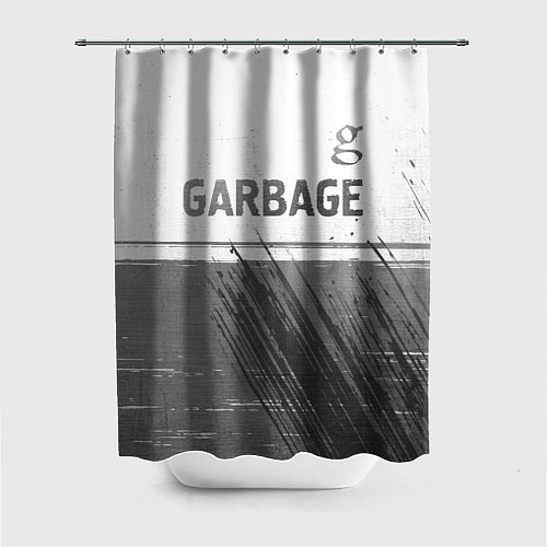 Шторка для ванной Garbage - white gradient посередине / 3D-принт – фото 1
