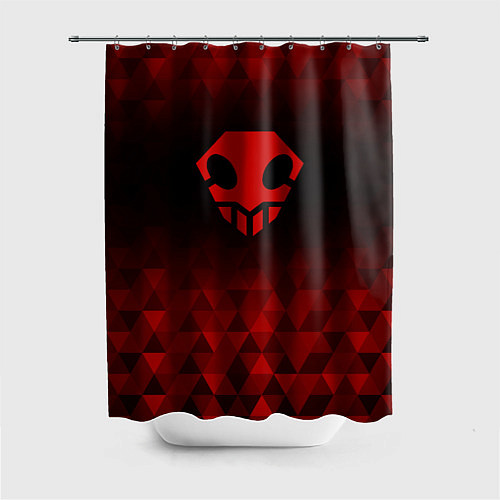 Шторка для ванной Bleach red poly / 3D-принт – фото 1