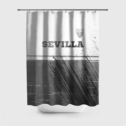 Шторка для ванной Sevilla - white gradient посередине / 3D-принт – фото 1