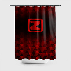 Шторка для ванной Zotye red poly