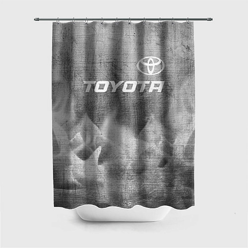 Шторка для ванной Toyota - grey gradient посередине / 3D-принт – фото 1