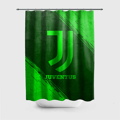 Шторка для ванной Juventus - green gradient / 3D-принт – фото 1