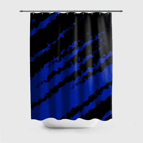 Шторка для ванной The color is black and blue / 3D-принт – фото 1