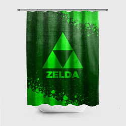 Шторка для ванной Zelda - green gradient