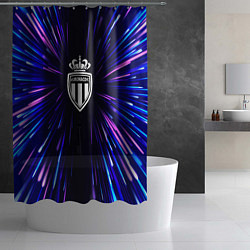 Шторка для душа Monaco neon energy, цвет: 3D-принт — фото 2