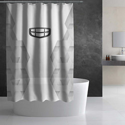 Шторка для душа Geely white poly, цвет: 3D-принт — фото 2