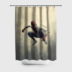 Шторка для ванной Человек паук в прыжке