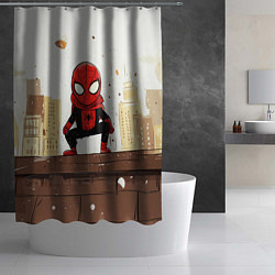 Шторка для душа Мини человек-паук, цвет: 3D-принт — фото 2