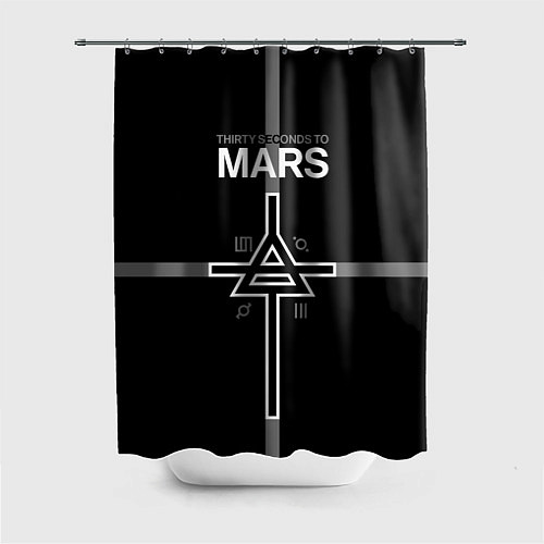 Шторка для ванной 30 Seconds to Mars - poster / 3D-принт – фото 1