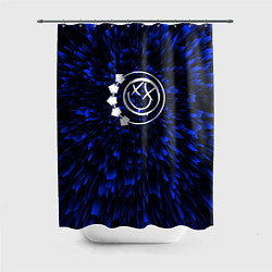 Шторка для душа Blink 182 blue energy, цвет: 3D-принт