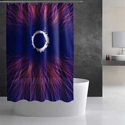 Шторка для душа The Callisto Protocol red energy, цвет: 3D-принт — фото 2