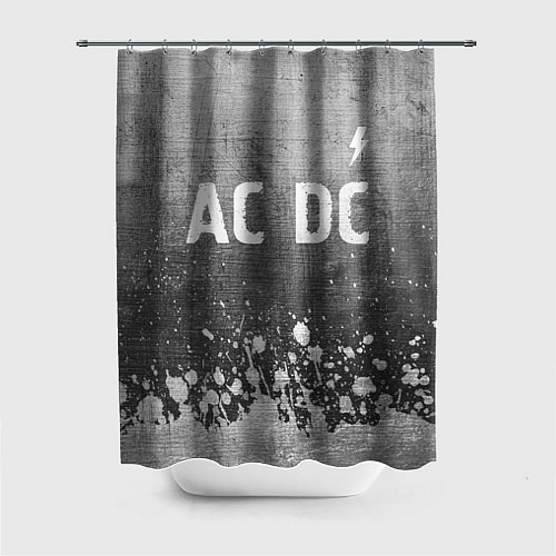Шторка для ванной AC DC - grey gradient посередине / 3D-принт – фото 1