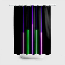 Шторка для ванной Color Purple green pink
